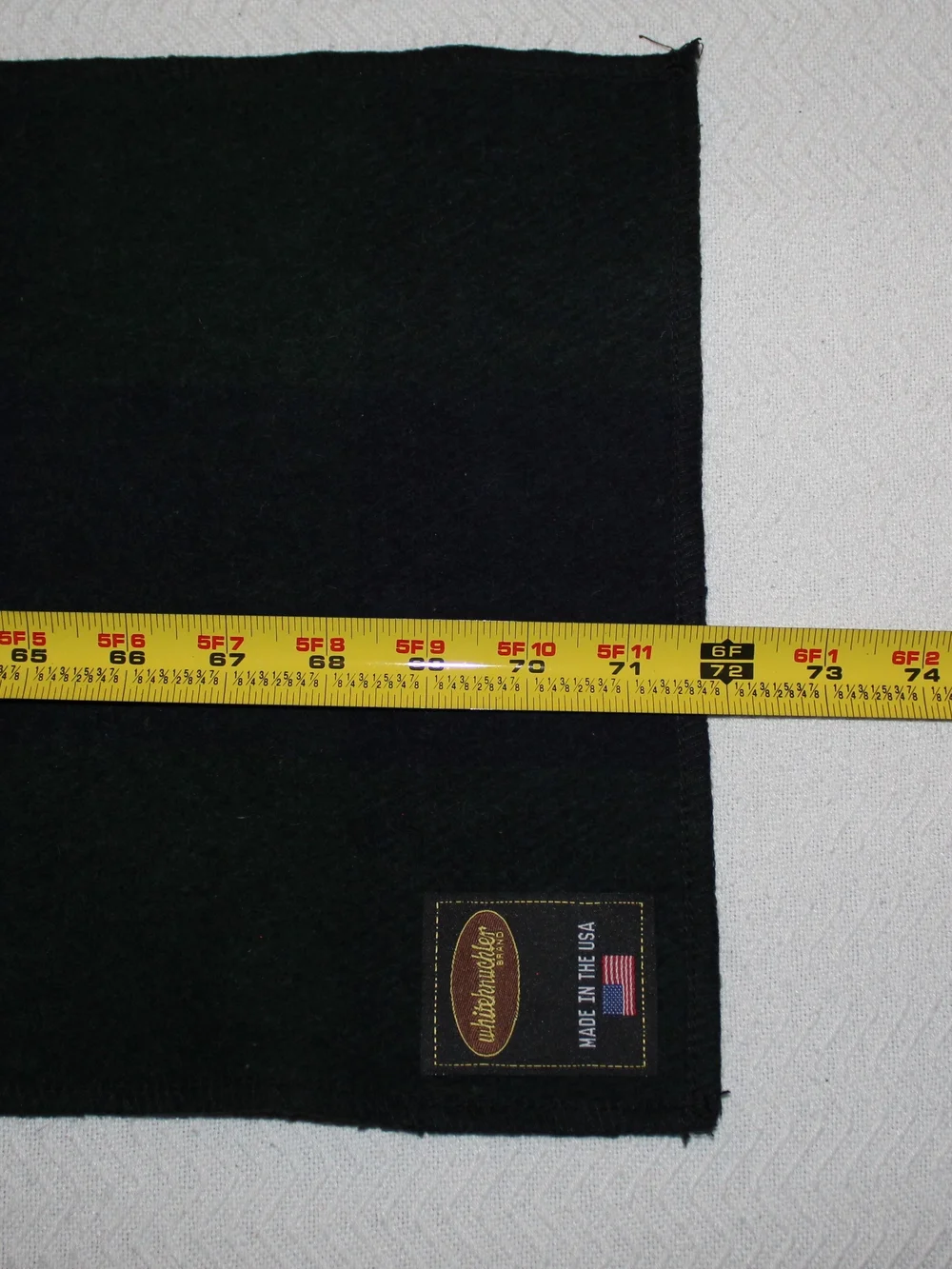 Whiteknuckler Blue/Green 100% Wool Prototype Never Released Scarf Made in USA